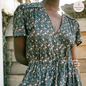 Christy Dawn - Dawn Dress in Black Cosmos Floral